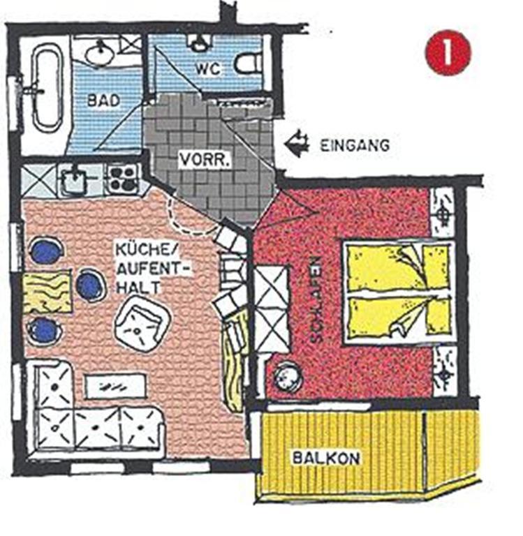 Appartement Laerchenhof Samnaun Værelse billede